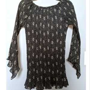 Floral cottagecore witchy blouse